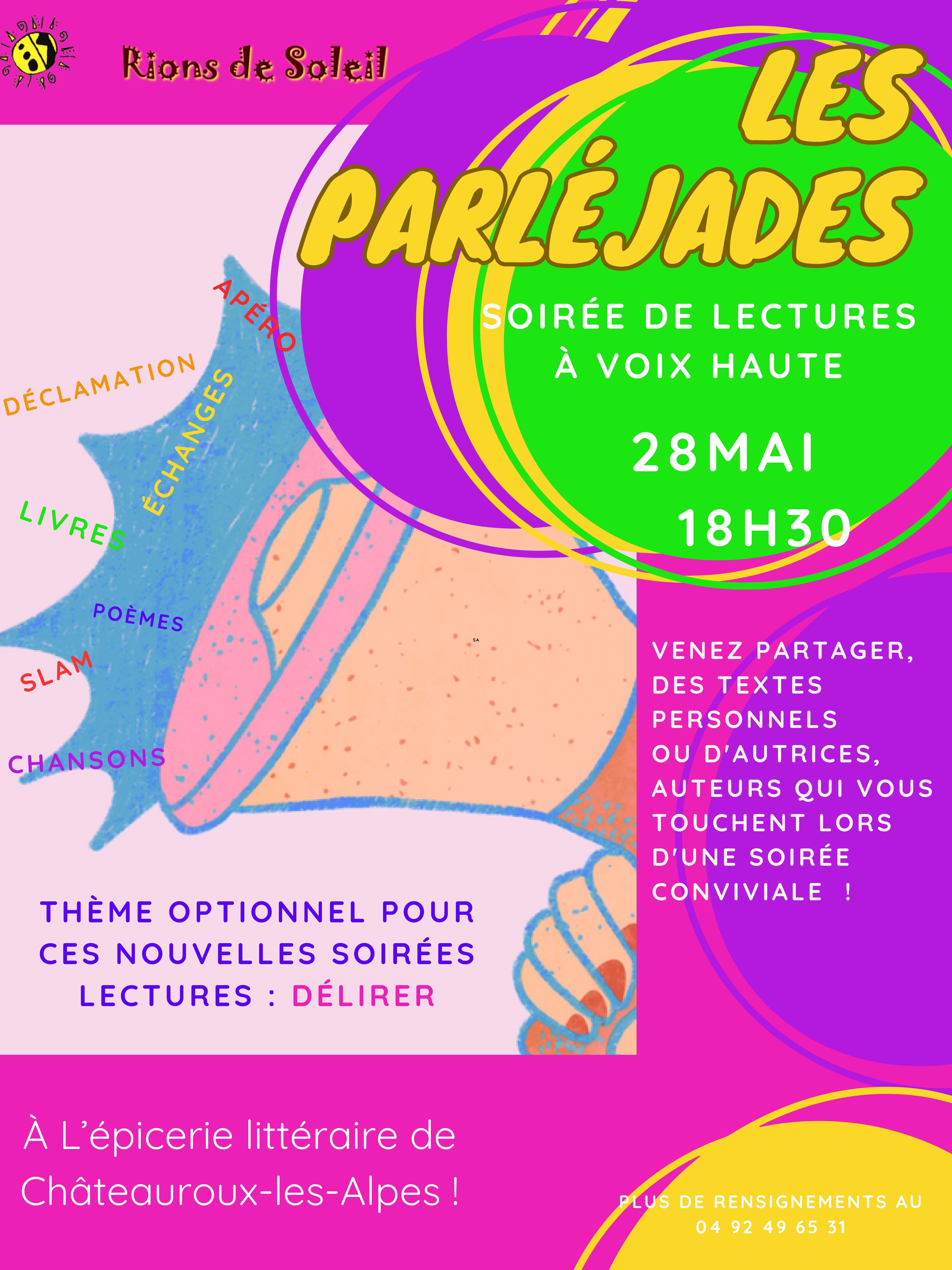 Les Parléjades @ A l'épicerie littéraire de Châteauroux-les-Alpes