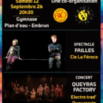 Failles - Théâtre circassien et récits intimes d'alpinisme / Sweet Queyras Factory - Electro Trad Queyrassin
